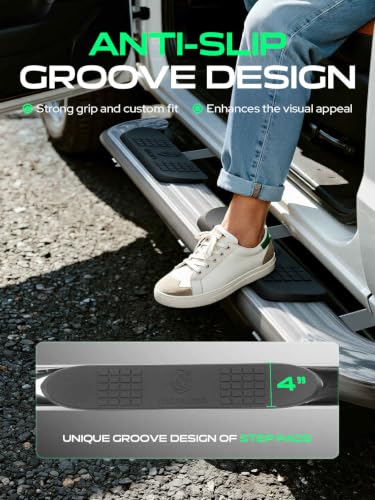 4 Inch Running Boards for Chevy & GMC