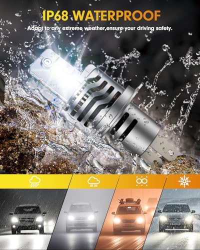 Latest & Brightest H4 LED Bulbs (2 Count)