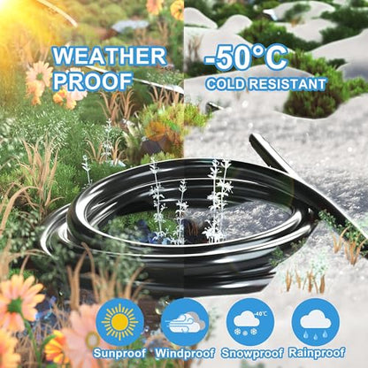 Indoor Outdoor Black Extension Cord 6 FT Waterproof 16