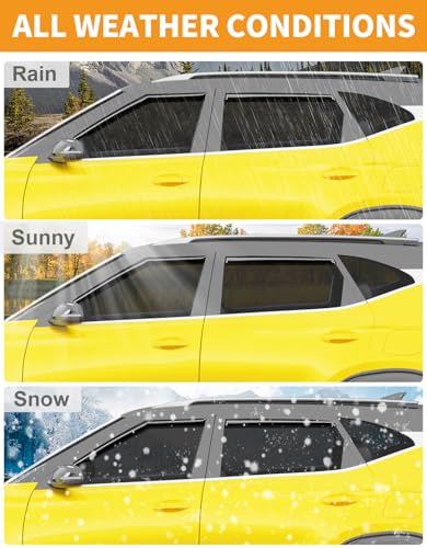 in Channel Window Visors Rain Guards for Kia Seltos 2021