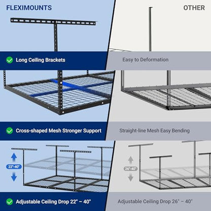 4x8 Overhead Garage Ceiling Storage Rack (2 Count)
