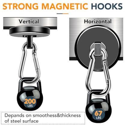 Magnetic Hooks Heavy Duty 200LBS+ Powerful Magnet Hook Cruise
