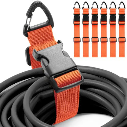 6 Pack Adjustable Extension Cord Holder Straps (6 Count)