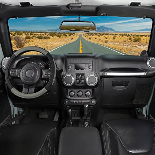 Car Steering Wheel Cover for F150 Tundra Range Rover 15.5"