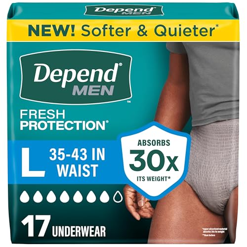 Fresh Protection Adult Diapers for Men (17 Count)