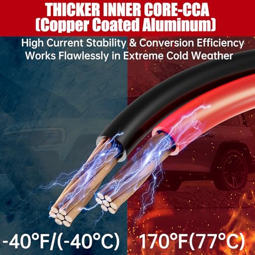 0G 25 FT Heavy Duty Jumper Cables