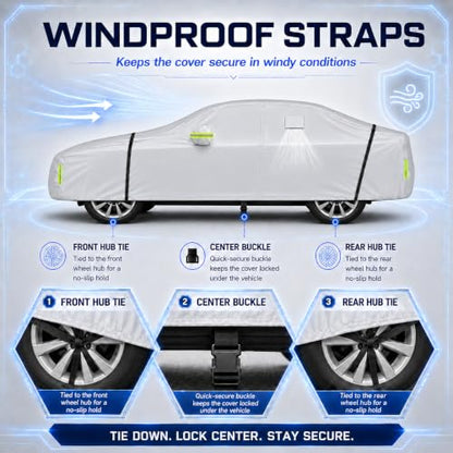 Car Cover Waterproof All Weather Custom Fit for Mustang 2005