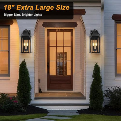 18IN Dusk to Dawn Outdoor Wall Sconce