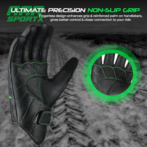 Motorcycle Gloves Men's Leather Motorbike Gloves Touchscreen Function