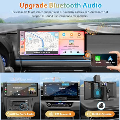 11.26" 125S CarPlay Android Auto Screen with Triple Dash Cam