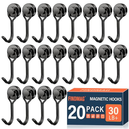Black Magnetic Hooks (20 Count)