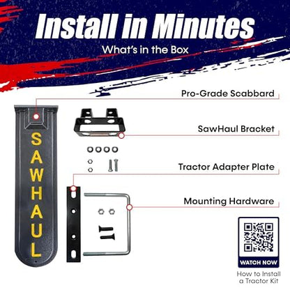 GearHaul SawHaul Fixed Universal Tractor Chainsaw Carrier