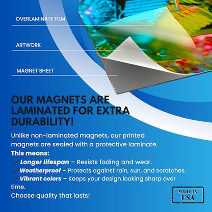 2-Pack, (16x24 in) Custom Laminated Car Magnets for Business Advertising (2 Count)
