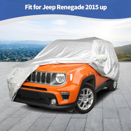 for Renegade Car Cover Weatherproof Covers for Jeep Renegade 2015 2016 2017 2018 2019 2020 2021 2022 2023 up