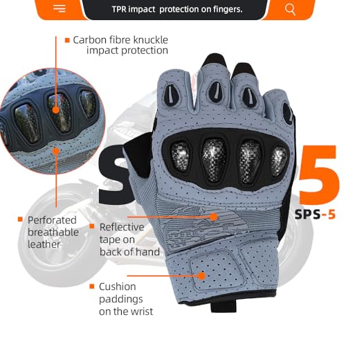 SPS 5 Unisex Touchscreen Road Racing Motorcycle MTB Sports Gloves Also fit BMX MX ATV Mountain Bike Bicycle Cycling Off