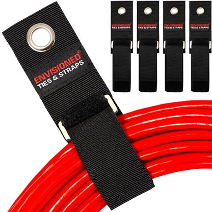 Heavy Duty Hanging Storage Cinch Straps with Metal Buckle (4 Count)