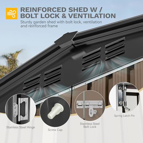 7x5 ft Outdoor Storage Shed