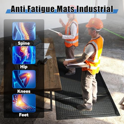 3' x 7' Anti Fatigue Mats Industrial Extra Thick 15