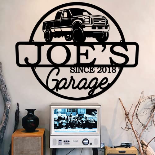 Personalized Metal Name Garage Sign
