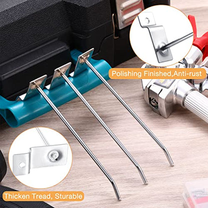 100 Pack Slatwall Hooks Silver Heavy Duty Slat Wall Hooks Metal Slatwall Accessories for Hanging Garage Retail Home Shop Display (100 Count)