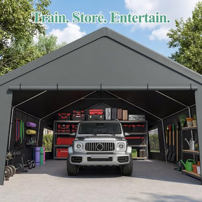 Carport 20x20 Heavy Duty Storage Shelter Shed Portable Garage with All