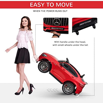 12V Toddler Ride On Car Mercedes Benz AMG GLC63S Coupe 2 Speed Red