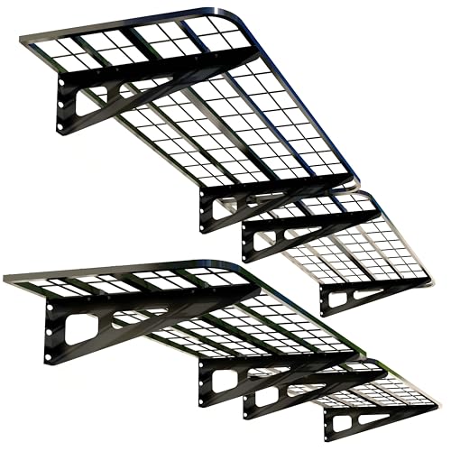 4 Pack 2x4ft Garage Wall Shelving (4 Count)