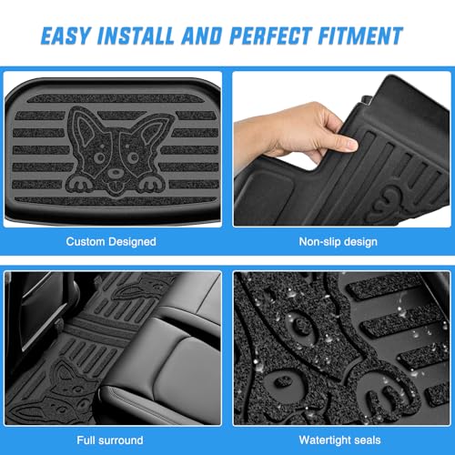 TPE Floor Mats & Cargo Mats Set for Tesla Model Y