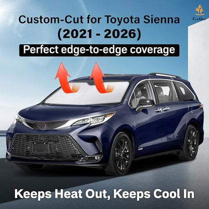 Toyota Sienna EcoNour Car Windshield Sunshade 2021