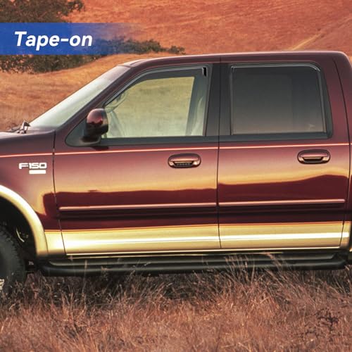 Window Visors Rain Guards for 2001 2002 2003 Ford F150 Crew