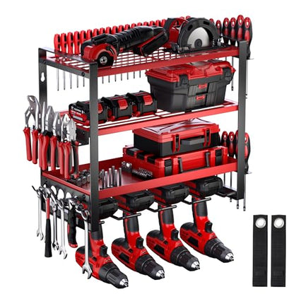 4 Layer Power Tool Organizer Wall Mount