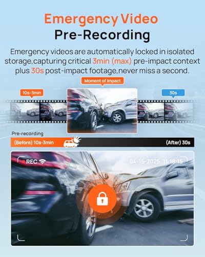4K Dash Cam Front and Rear
