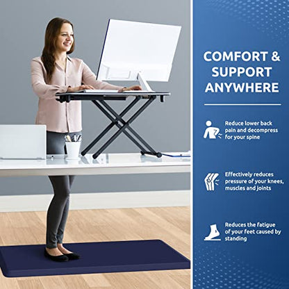 Kitchen Mat Cushioned Anti Fatigue Kitchen Rug 0.8inch Waterproof Non Slip Kitchen Rugs and Mats Standing Desk Mat Comfort Floor Mats for Kitchen Sink Office