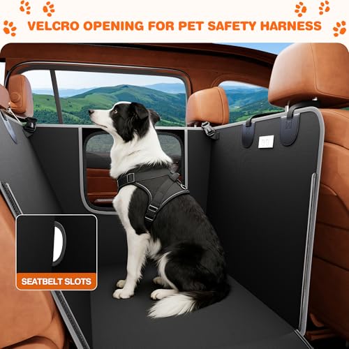 Half Dog Car Seat Cover for Back Seat