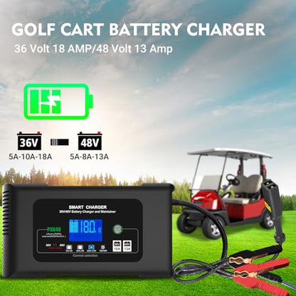 Golf Cart Battery Charger 36V 18A and 48V 13A Trickle Charger
