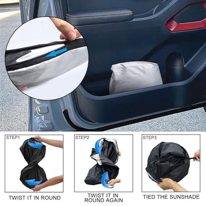 Foldable Front Windshield Sunshade fit for Nissan Frontier 2022
