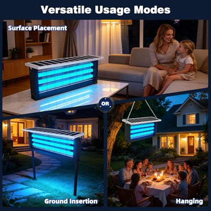 Large Solar Bug Zapper with High Powered for 4000 sq.ft