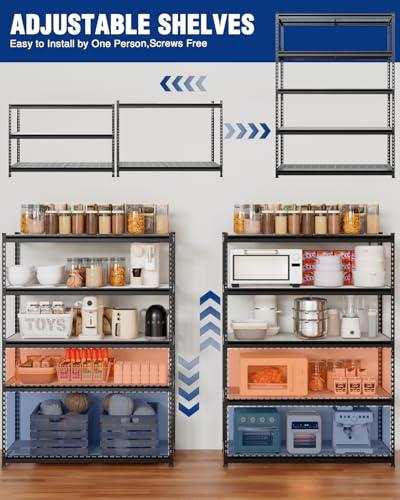 5 Tier Heavy Duty Metal Shelving Unit