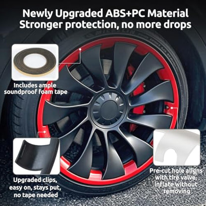 Wheel Rim Protector for Tesla Model Y Performance 21 Inch Überturbine Wheels All (4 Count)