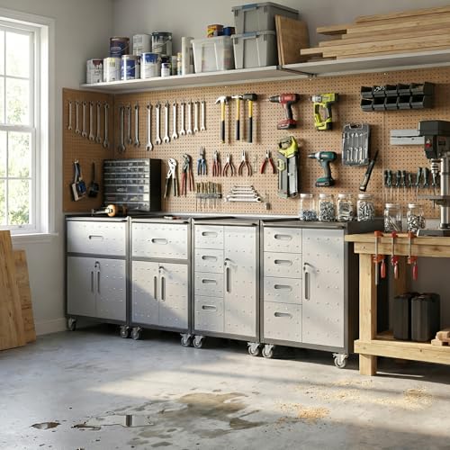 Garage Tool Cabinet Set (4 Count)