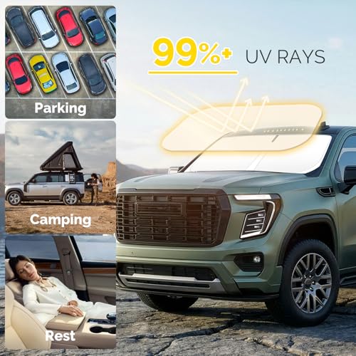 Windshield Sunshade for Chevy Silverado GMC Sierra 1500 2019
