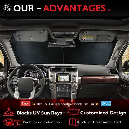 Windshield Sun Shade for Toyota 4Runner 2010