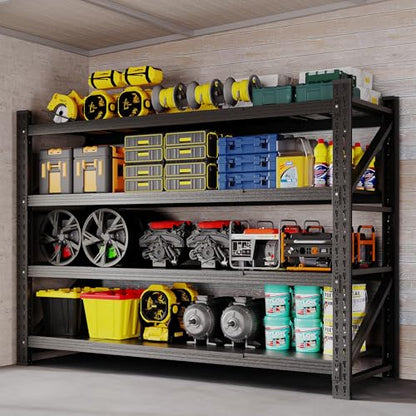 60" W Storage Shelves 5000lbs Garage Metal Shelving Heavy Duty Garage Shelves Adjustable Storage Shelves for Industrial