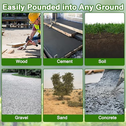 Rebar Stakes 24 Inch J Hook Heavy Duty (16 Count)