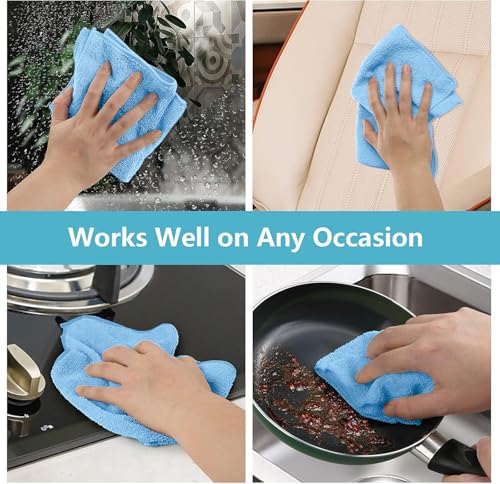 Blue Cleaning Rags 5 Pack (5 Count)