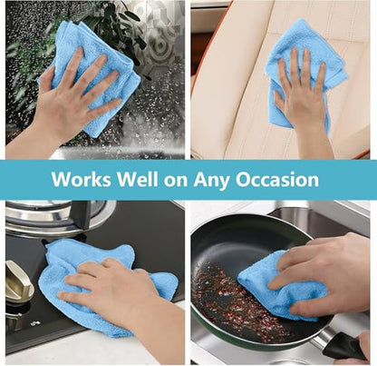 Blue Cleaning Rags 5 Pack (5 Count)