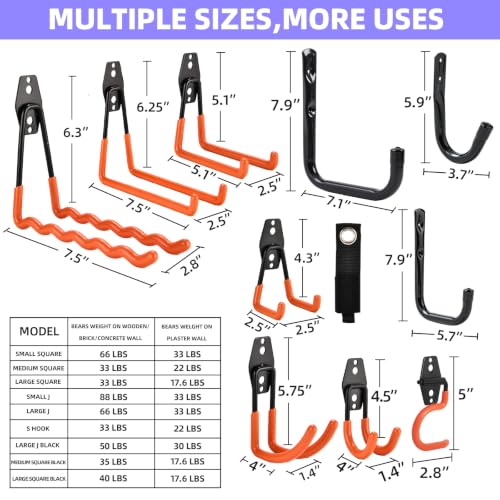 Steel Ladder Hooks 24PK Heavy Duty Anti (24 Count)