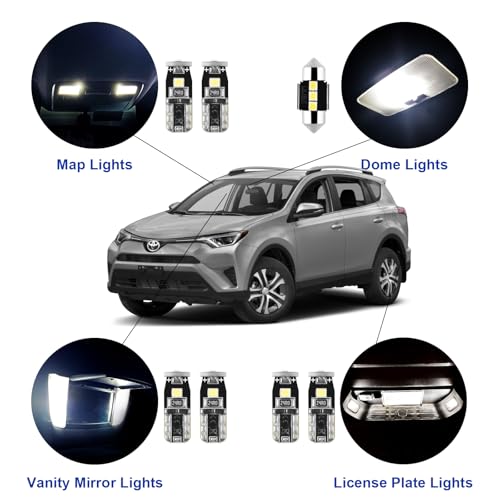 LED Interior Car Lights for Toyota (8 Count)