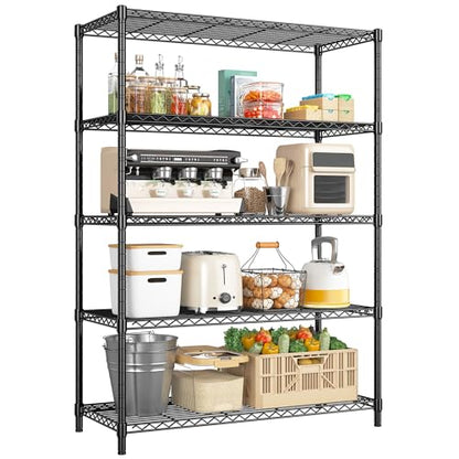 5 Tier Adjustable Storage Shelves (2 Count)