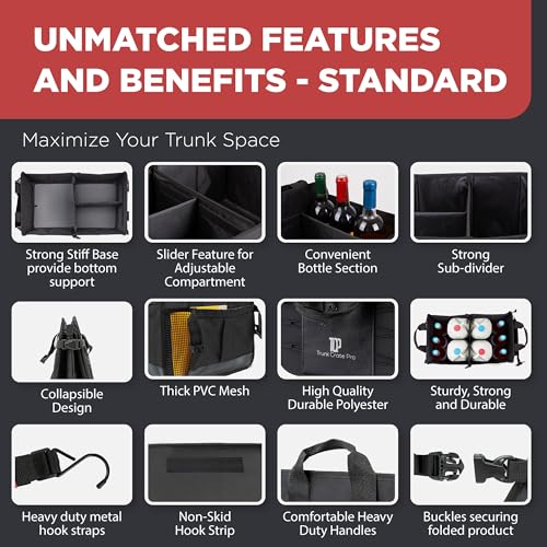 Car & Vehicle Trunk Organizer for SUV (16 Ounce)